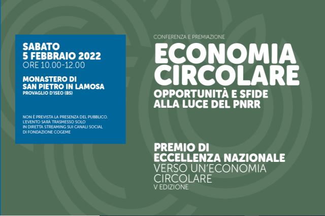 «Verso un’economia circolare»: Apindustria Confapi Brescia sostiene il premio di Fondazione Cogeme. Il 5 febbraio la cerimonia di consegna dei riconoscimenti